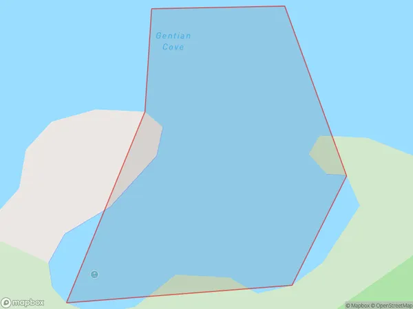 Gentian Cove, Southland Polygon Area Map