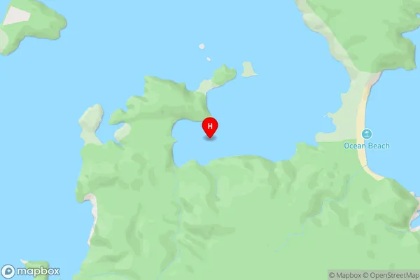 Goose Cove,Southland Area Map