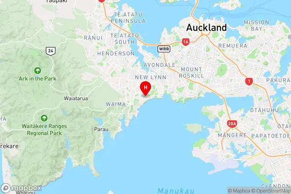 Green Bay,Auckland Region Map