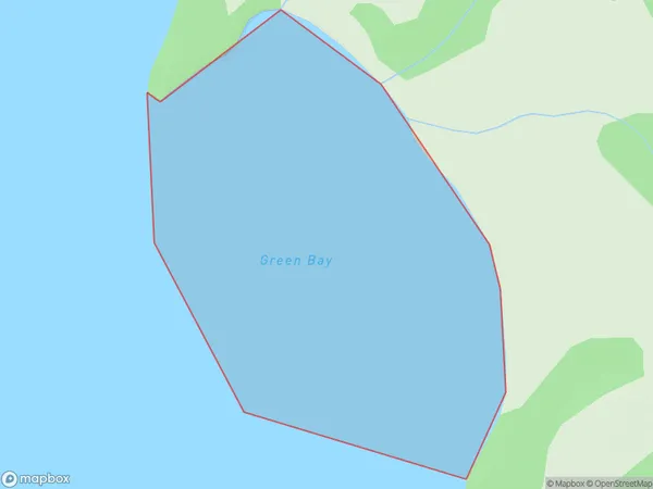 Green Bay, Auckland Polygon Area Map