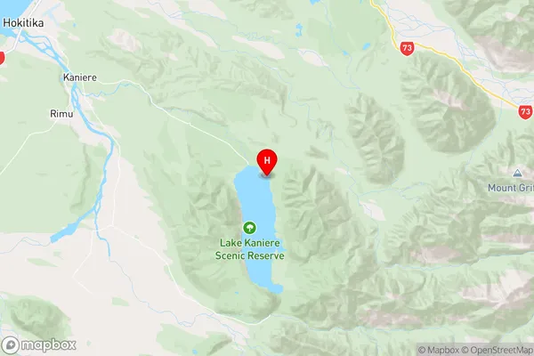 Hans Bay,West Coast Region Map