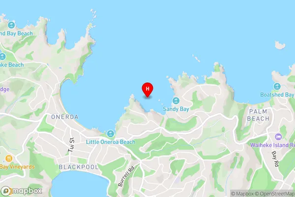 Hekerua Bay,Auckland Area Map