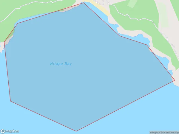 Hitapa Bay, Auckland Polygon Area Map