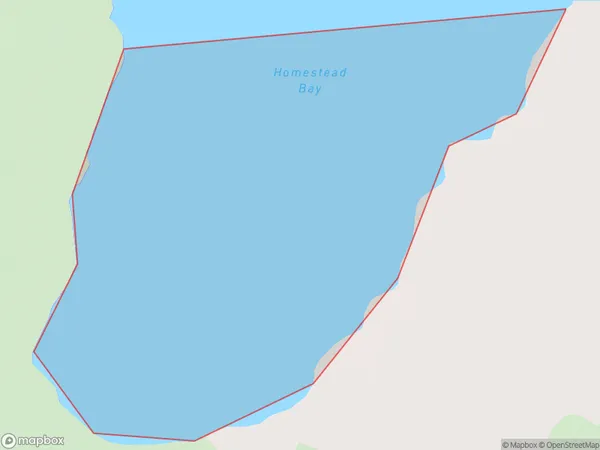 Homestead Bay, Marlborough Polygon Area Map