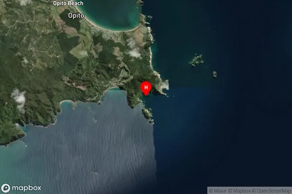 Humbug Bay,Waikato Satellite Map