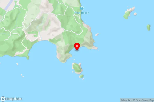 Humbug Bay,Waikato Area Map
