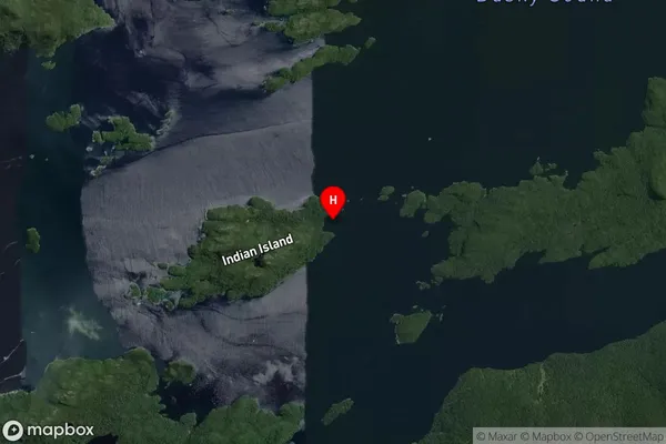 Indian Cove,Southland Satellite Map