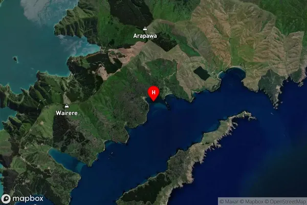 Jacksons Bay,Marlborough Satellite Map