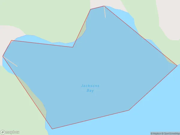 Jacksons Bay, Marlborough Polygon Area Map