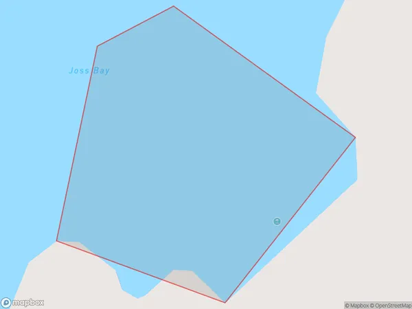 Joss Bay, Southland Polygon Area Map