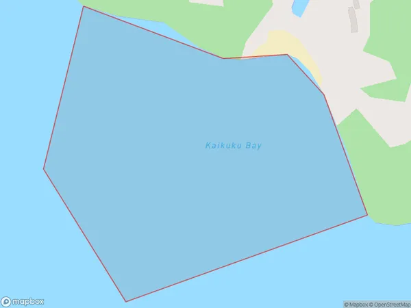 ZipCode 1971 Map for Kaikuku Bay