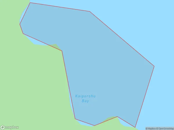 Kaiporohu Bay, Southland Polygon Area Map