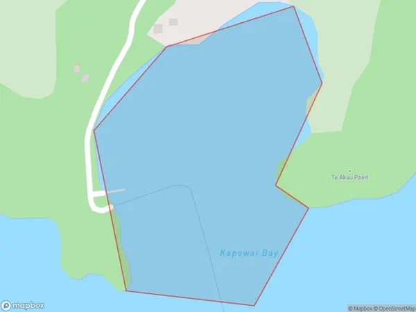 Kapowai Bay, Marlborough Polygon Area Map