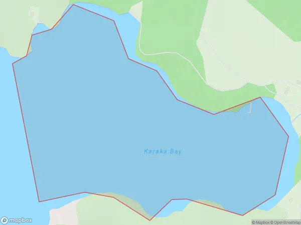 Karaka Bay, Auckland Polygon Area Map