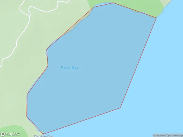 Kate Bay, Marlborough Polygon Area Map