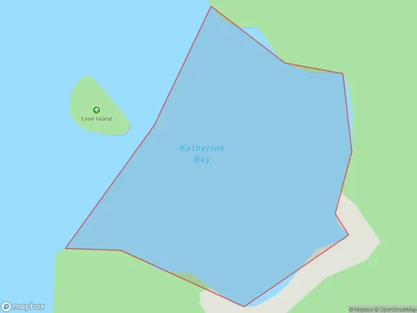 Katherine Bay, Southland Polygon Area Map