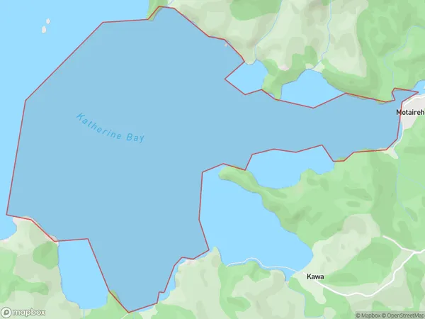 Katherine Bay, Otago Polygon Area Map