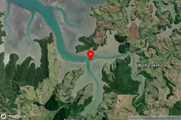 Kawhia Harbour,Waikato Satellite Map