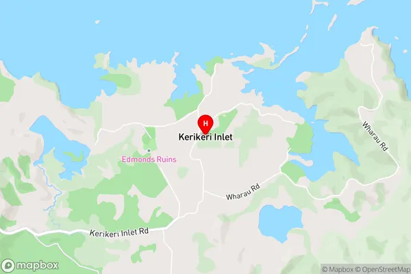 Kerikeri Inlet,Northland Area Map