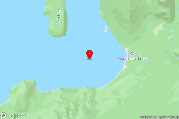 Kisbee Bay,Southland Area Map