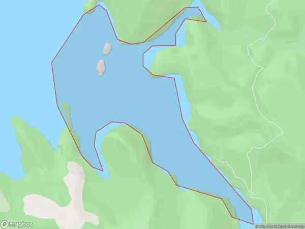 Kiwiriki Bay, Auckland Polygon Area Map