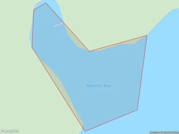 Kotoitoi Bay, Marlborough Polygon Area Map