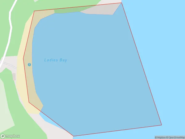 Ladies Bay, Auckland Polygon Area Map