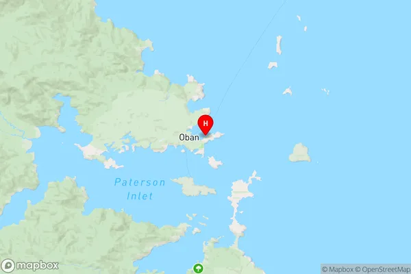 Leask Bay,Southland Region Map