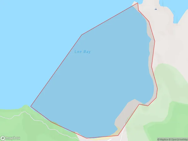 Lee Bay, Otago Polygon Area Map