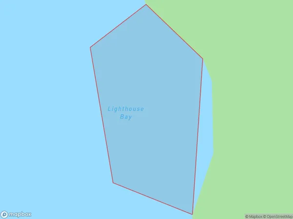 Lighthouse Bay, Northland Polygon Area Map