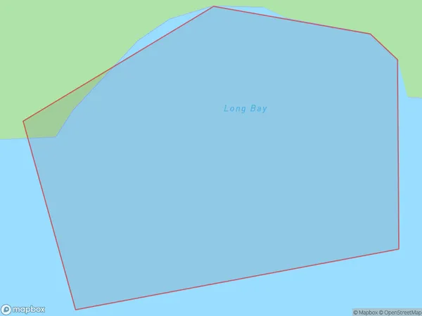 Long Bay, Auckland Polygon Area Map