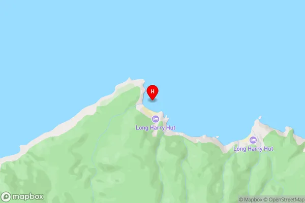 Long Harry Bay,Southland Area Map