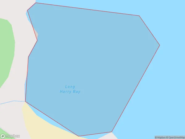 Long Harry Bay, Southland Polygon Area Map