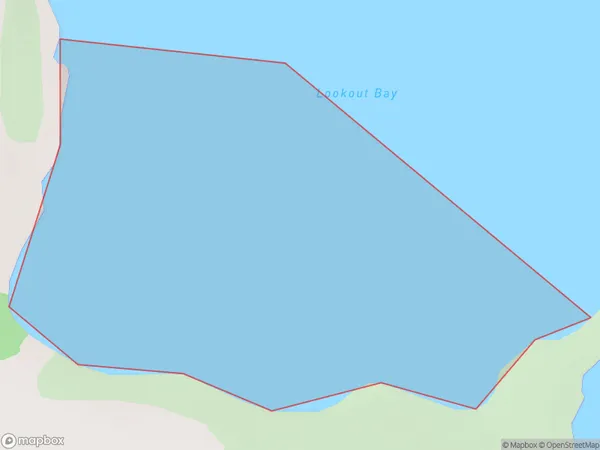 Lookout Bay, Marlborough Polygon Area Map