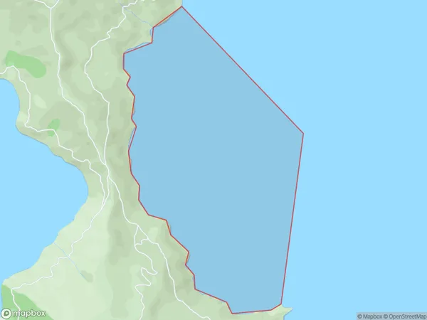 Lord Ashley Bay, Marlborough Polygon Area Map