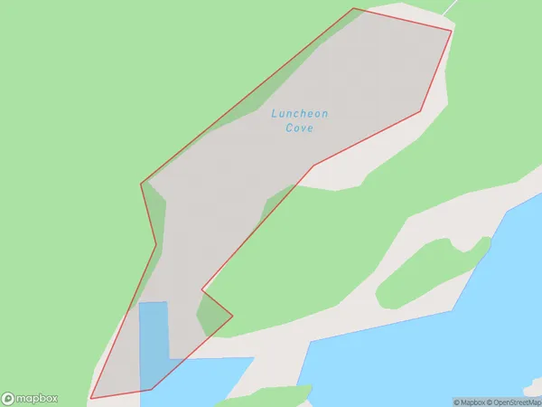 Luncheon Cove, Southland Polygon Area Map