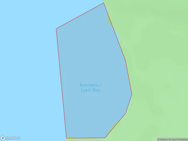 Lyall Bay, Otago Polygon Area Map