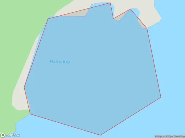 Maire Bay, Northland Polygon Area Map