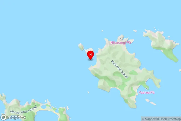 Mangahawea Bay,Northland Area Map
