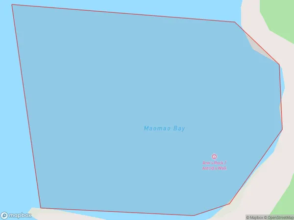 Maomao Bay, Northland Polygon Area Map