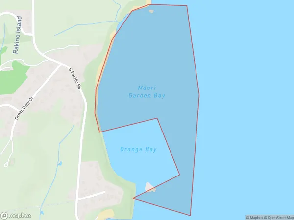 Maori Garden Bay, Otago Polygon Area Map