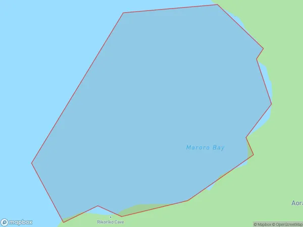 Maroro Bay, Northland Polygon Area Map