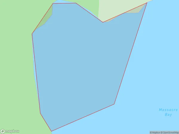 Massacre Bay, Marlborough Polygon Area Map