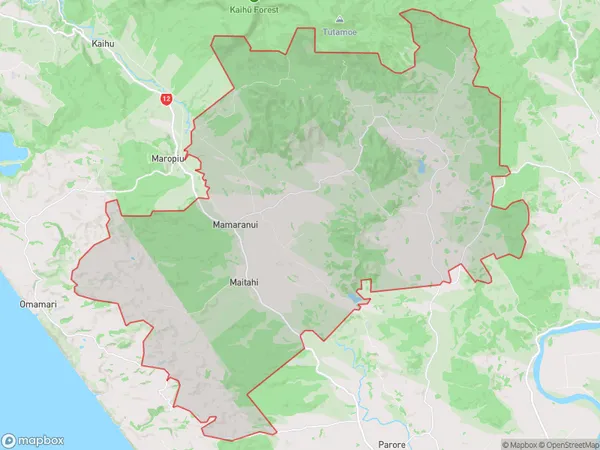 Mamaranui, Northland Polygon Area Map