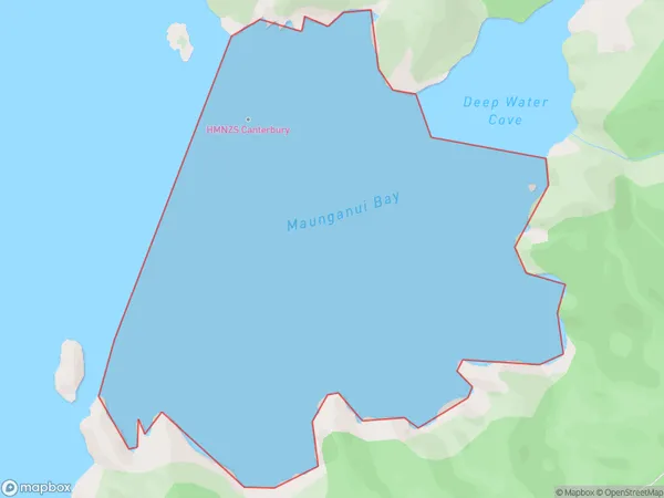 Maunganui Bay, Northland Polygon Area Map