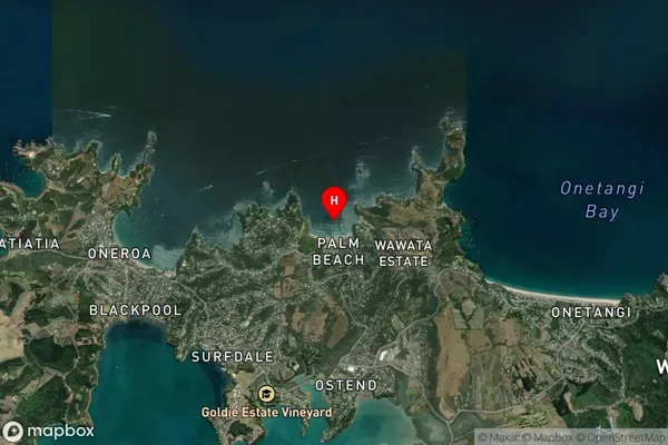 Mawhitipana Bay,Auckland Satellite Map