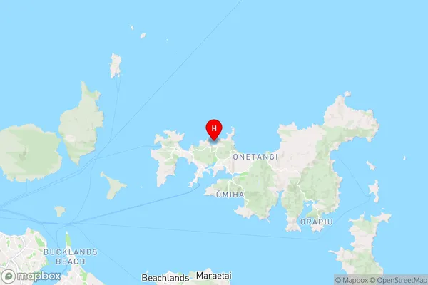 Mawhitipana Bay,Auckland Region Map