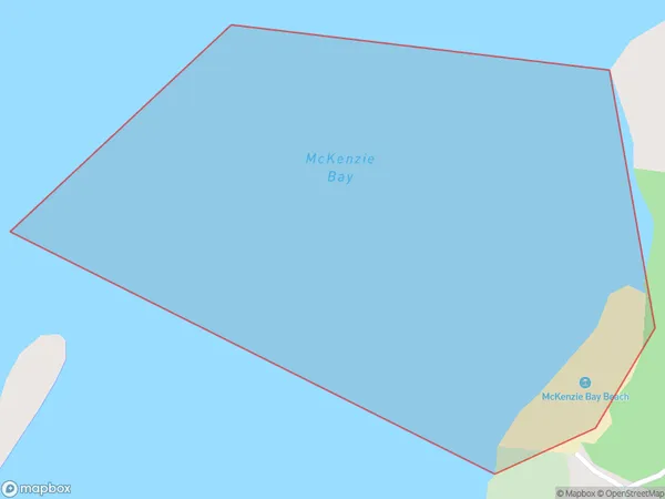 McKenzie Bay, Auckland Polygon Area Map