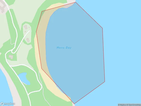 Mens Bay, Auckland Polygon Area Map