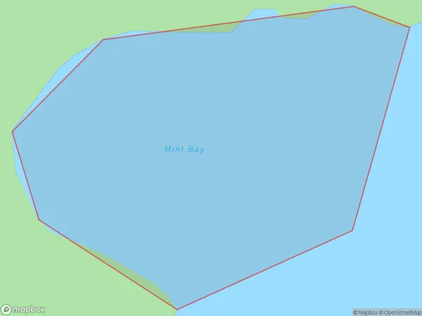 Mint Bay, Marlborough Polygon Area Map